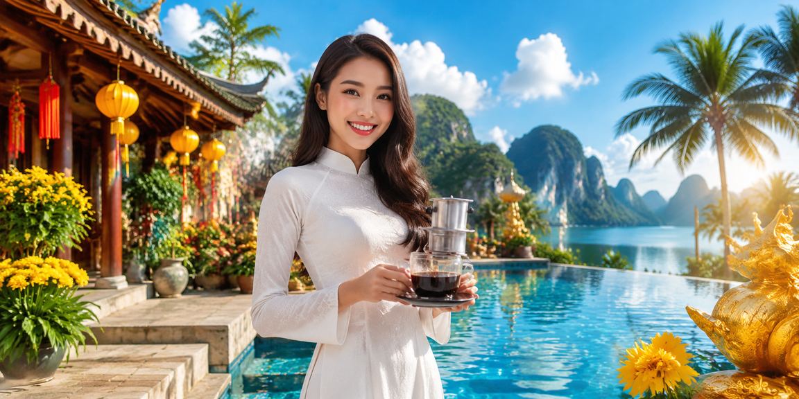 Người chơi tại Ninh Bình chuẩn bị trải nghiệm High Roller trên điện thoại giữa khung cảnh thiên nhiên
